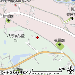 福岡県みやま市山川町尾野775周辺の地図