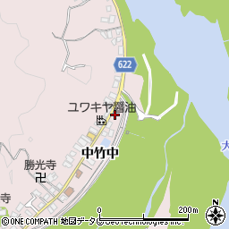 大分県大分市竹中3192周辺の地図
