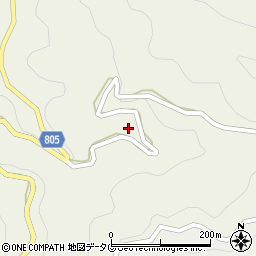 福岡県八女市立花町白木2586周辺の地図