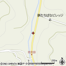 福岡県八女市立花町白木3739周辺の地図