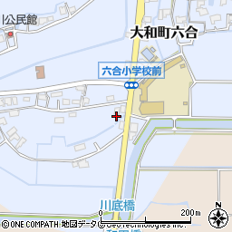福岡県柳川市大和町六合1803周辺の地図