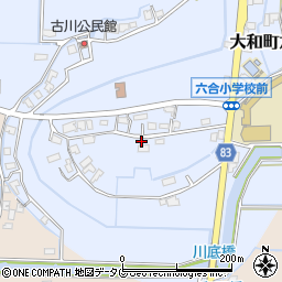 福岡県柳川市大和町六合1798周辺の地図