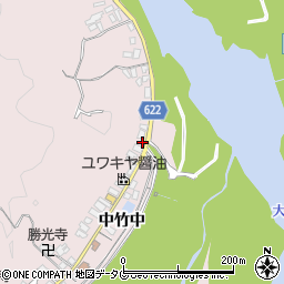 大分県大分市竹中3340周辺の地図