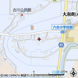 福岡県柳川市大和町六合1787周辺の地図