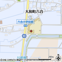 福岡県柳川市大和町六合1905周辺の地図