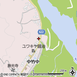 大分県大分市竹中3341周辺の地図