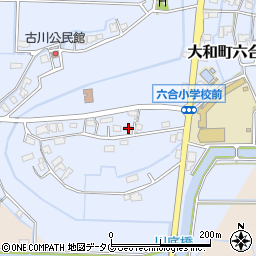 福岡県柳川市大和町六合748周辺の地図