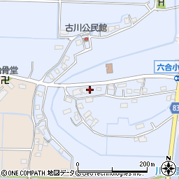福岡県柳川市大和町六合1687周辺の地図