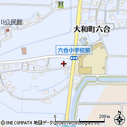 福岡県柳川市大和町六合1779周辺の地図
