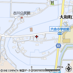 福岡県柳川市大和町六合1786周辺の地図