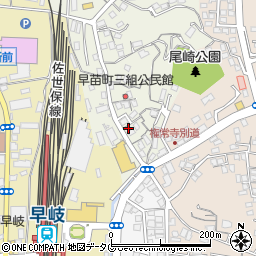 長崎県佐世保市早苗町251周辺の地図