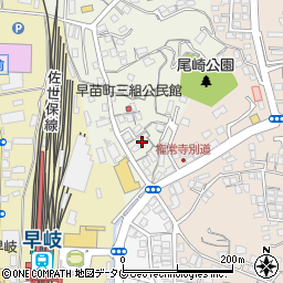 長崎県佐世保市早苗町254周辺の地図