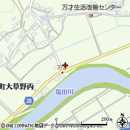 佐賀県嬉野市塩田町大字大草野丙2736-3周辺の地図