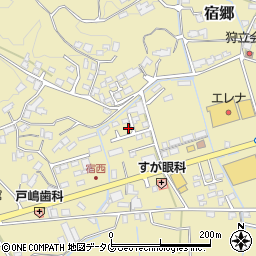 長崎県波佐見町（東彼杵郡）宿郷周辺の地図