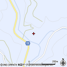 熊本県山鹿市鹿北町岩野2164周辺の地図