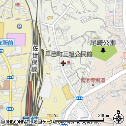 長崎県佐世保市早苗町249-1周辺の地図