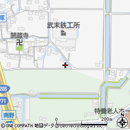 福岡県柳川市大和町塩塚1274周辺の地図