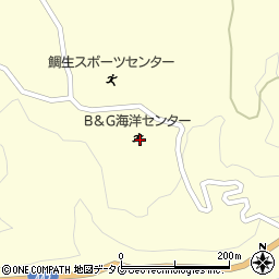 中津江村Ｂ＆Ｇ津江海洋センター周辺の地図