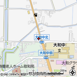 福岡県柳川市大和町塩塚1308周辺の地図
