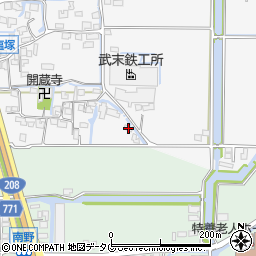 福岡県柳川市大和町塩塚1242周辺の地図