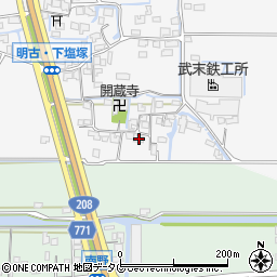 福岡県柳川市大和町塩塚1259周辺の地図