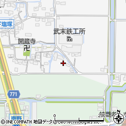 福岡県柳川市大和町塩塚1275周辺の地図