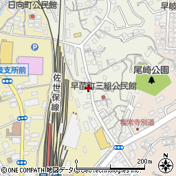 長崎県佐世保市早苗町69周辺の地図