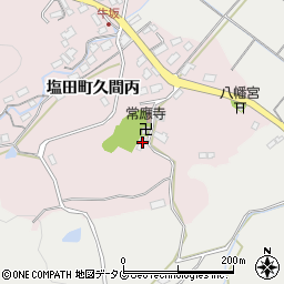 佐賀県嬉野市塩田町大字久間牛坂17-1周辺の地図