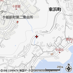 長崎県佐世保市東浜町周辺の地図