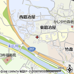 大分県臼杵市東鍛冶屋3020周辺の地図