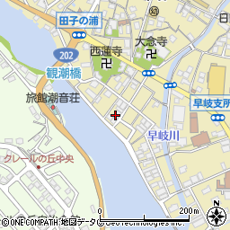 吉村米穀店　早岐店周辺の地図