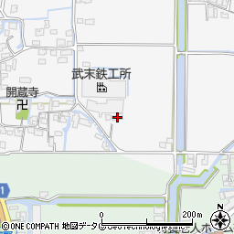 福岡県柳川市大和町塩塚1281-2周辺の地図