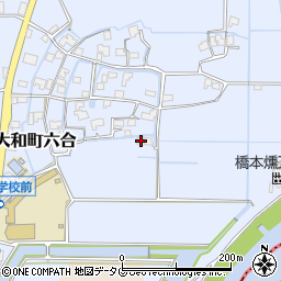 福岡県柳川市大和町六合1644周辺の地図