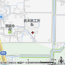 福岡県柳川市大和町塩塚1280周辺の地図