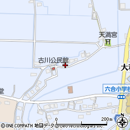 福岡県柳川市大和町六合1717周辺の地図