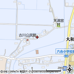 福岡県柳川市大和町六合1716周辺の地図