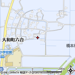 福岡県柳川市大和町六合1583周辺の地図