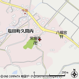 佐賀県嬉野市塩田町大字久間牛坂25-1周辺の地図