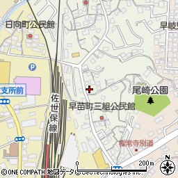 長崎県佐世保市早苗町239-1周辺の地図