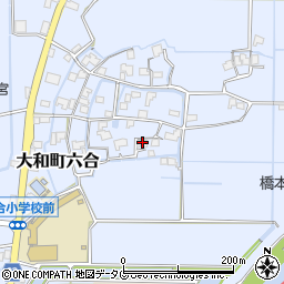 福岡県柳川市大和町六合1587周辺の地図
