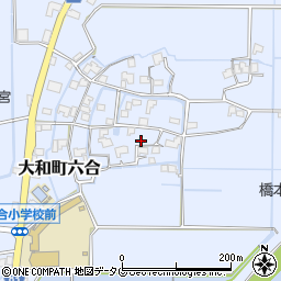 福岡県柳川市大和町六合1574周辺の地図