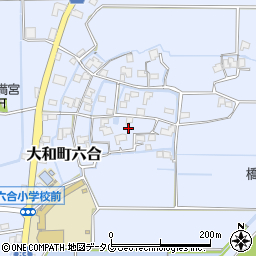 福岡県柳川市大和町六合1575周辺の地図