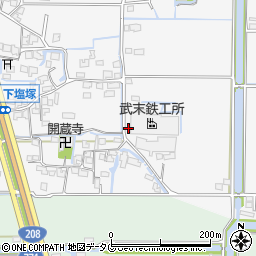 福岡県柳川市大和町塩塚995周辺の地図
