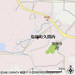 佐賀県嬉野市塩田町大字久間牛坂475-1周辺の地図