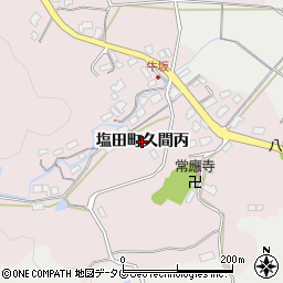佐賀県嬉野市塩田町大字久間丙周辺の地図