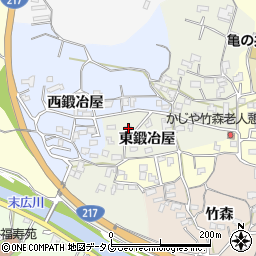大分県臼杵市東鍛冶屋3007周辺の地図