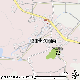 佐賀県嬉野市塩田町大字久間牛坂472-1周辺の地図