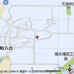 福岡県柳川市大和町六合1616周辺の地図