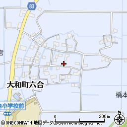 福岡県柳川市大和町六合1549周辺の地図