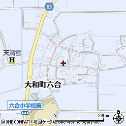 福岡県柳川市大和町六合1569周辺の地図